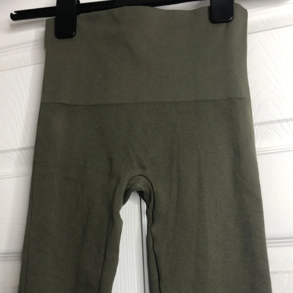 Spanx Leggings Olive Green Tight Leggings Control Top S